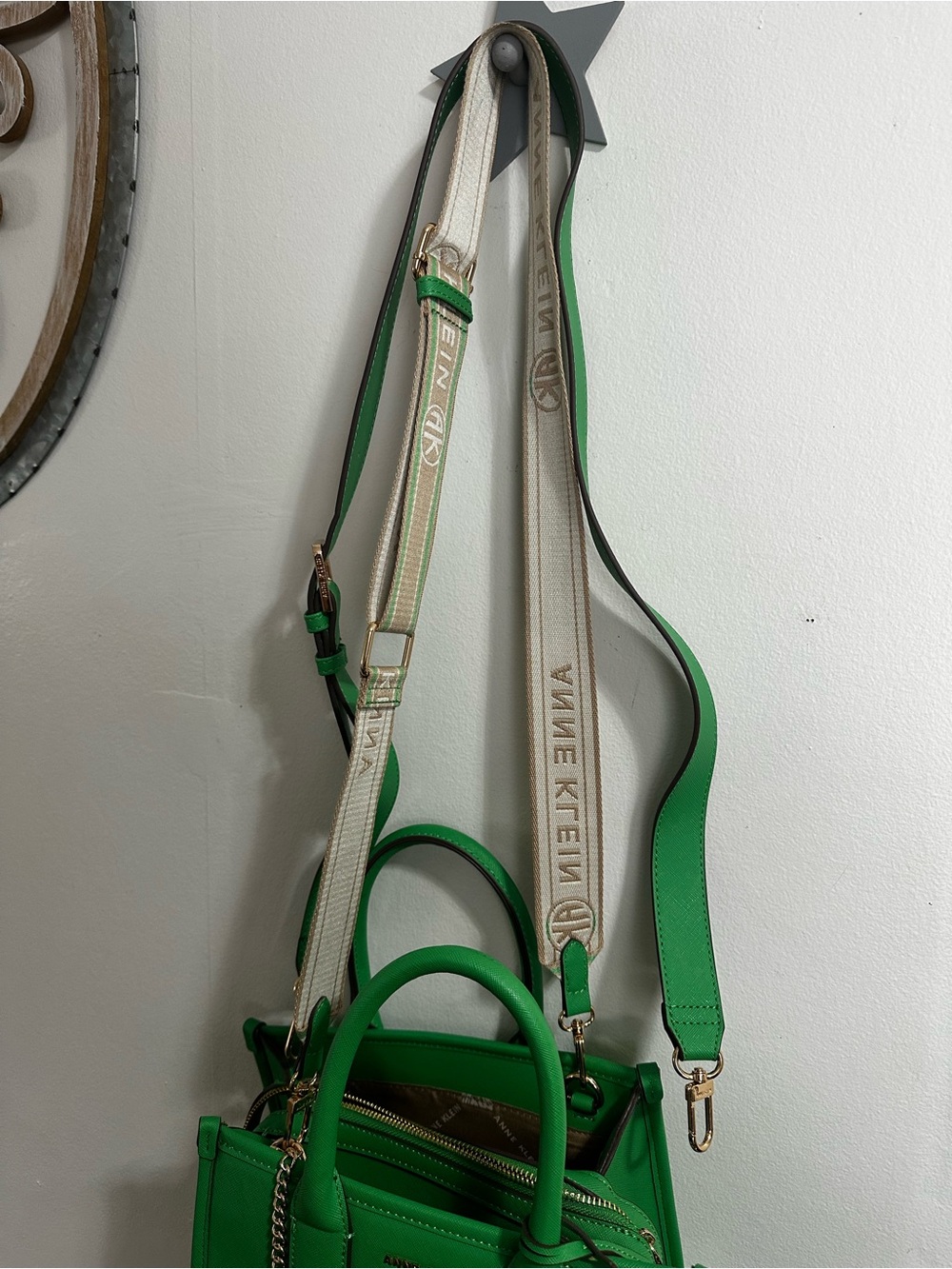 Anne Klein Green Mini Tote with Removable Straps - Picture 3 of 12